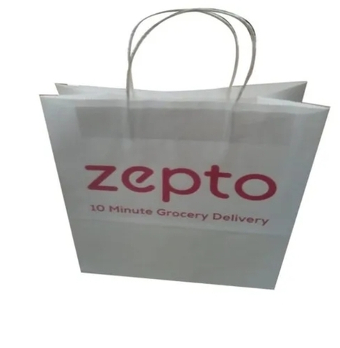 Printed White Paper Bag