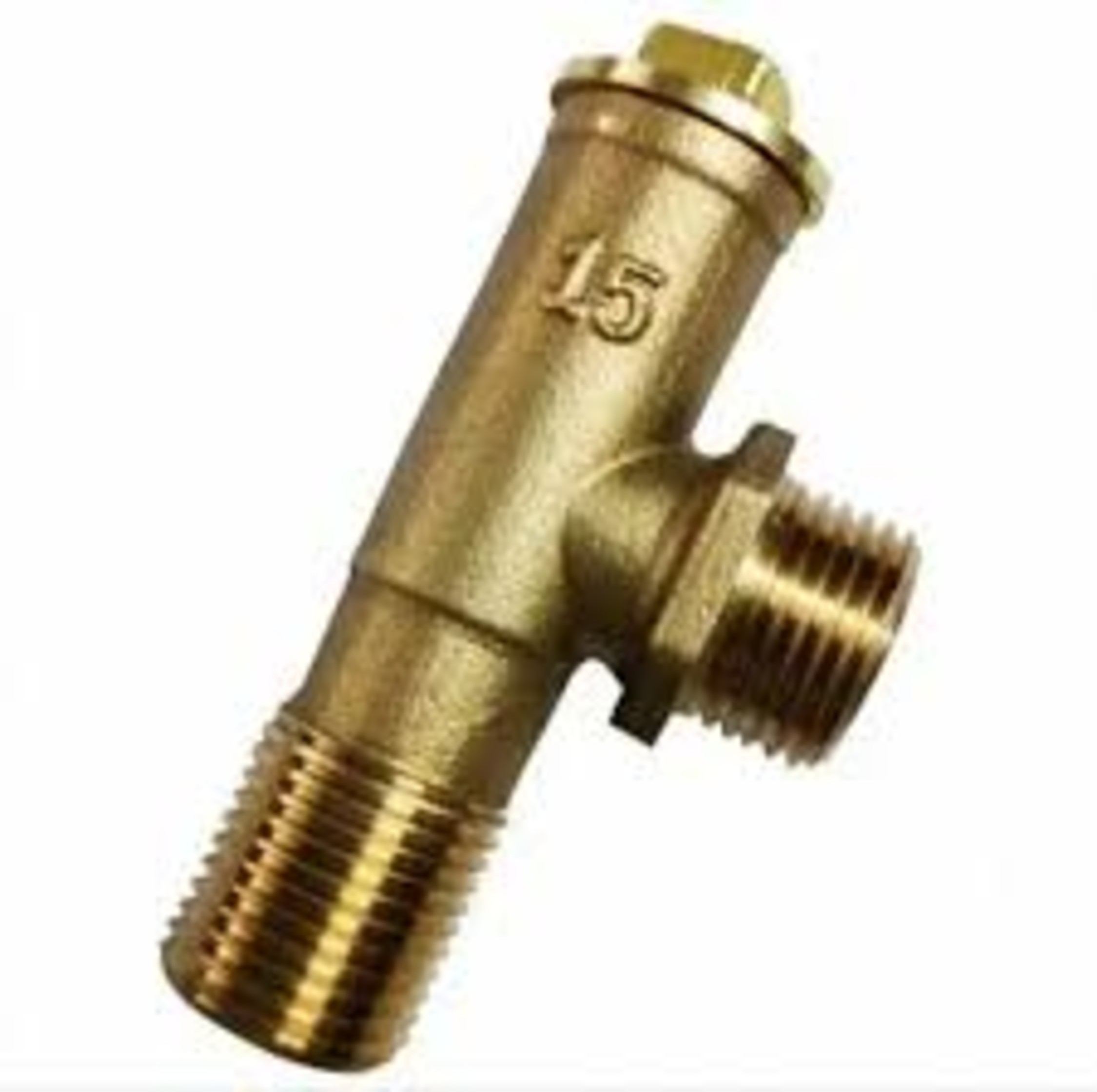 15Mm Brass Ferrule Fitting - Color: Golden