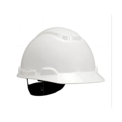 White PVC Plastic Safety Helmet