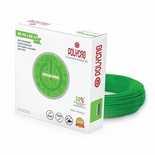 1.5 Sqmm Green Polycab Eco Friendly House Wire