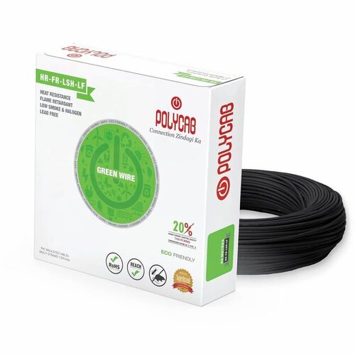 1 Sqmm Black Polycab Eco Friendly House Wire