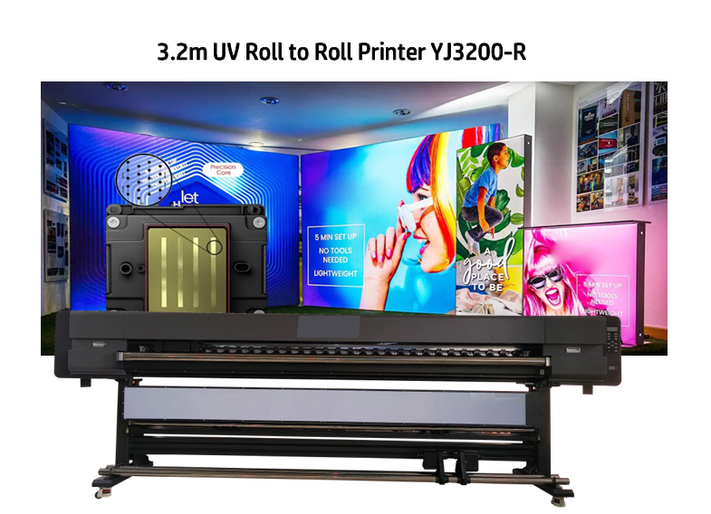 3.2M Uv Roll To Roll Printer Yj3200-R - Dimension (L*W*H): 4580*1050*1430 Millimeter (Mm)