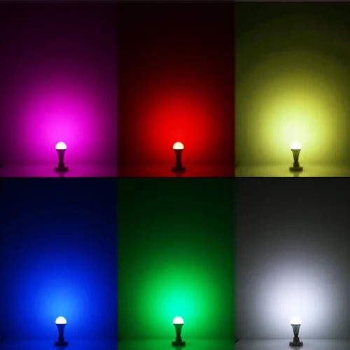 6W Colored Led Bulb - Color: Red / Green / Blue / Yellow / Pink