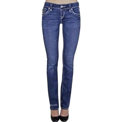 Blue Skinny Fit Jeans By Rich Fine