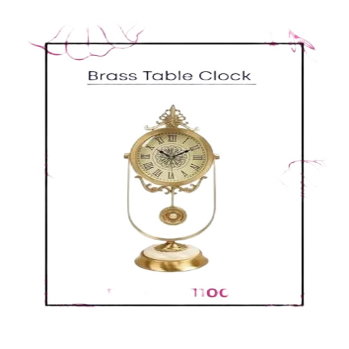 Brass Table Clock