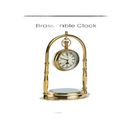 Fancy Brass Table Clock