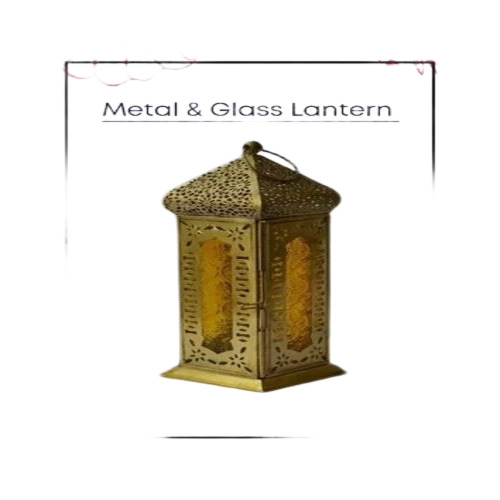Golden Metal Lantern