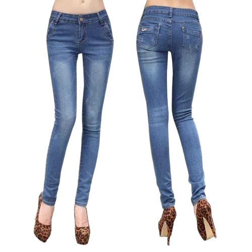 Ladies Narrow Bottom Denim Jeans