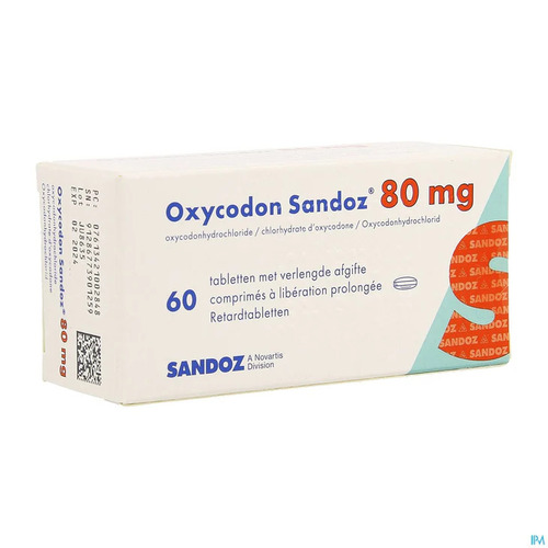 sandoz oxycodone 80mg tablets