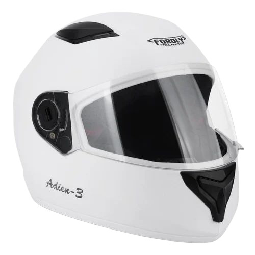 White Full Face Bike Helmet