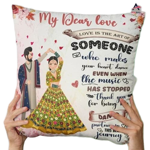 Cushion With Couple Name