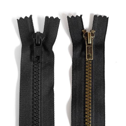 Antique Brass Zippers