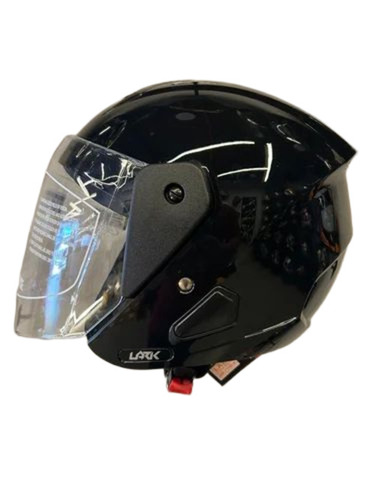 Black Open Face Helmet