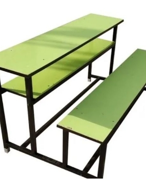 School Desk And Bench