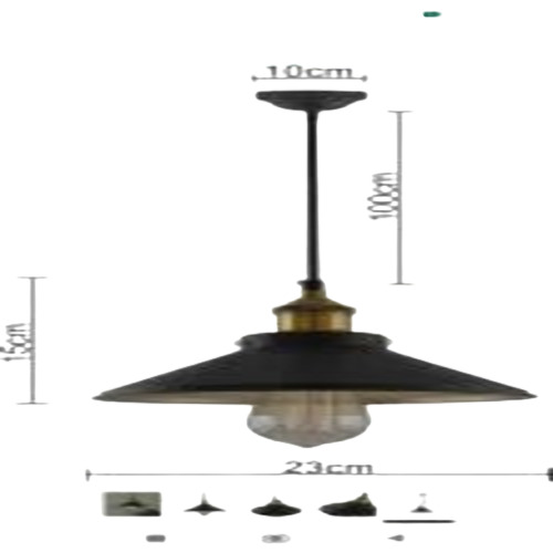 Black Golden Imported Holder Hanging Light