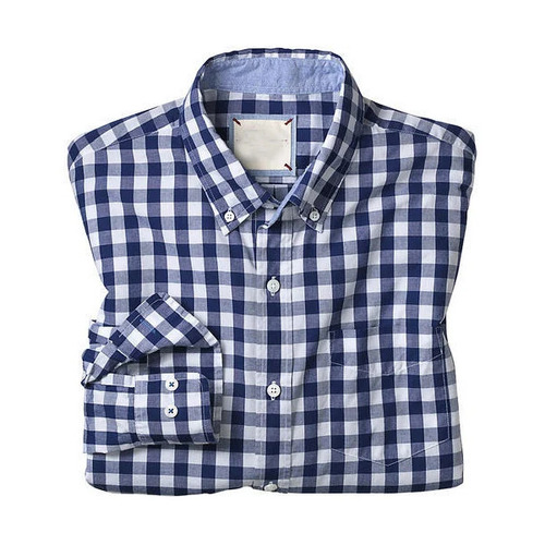 Mens Cotton Checked Shirt
