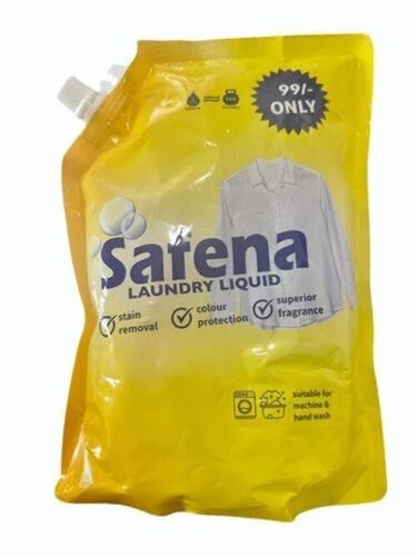 Printed Laundry Liquid Packaging Pouch - Color: Yellow