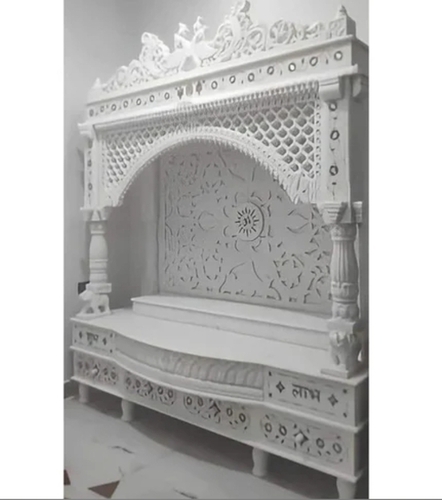 Indoor White Marble Temple For Worship