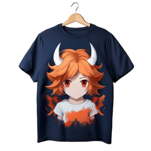 Men Anime Character Printed T Shirt
