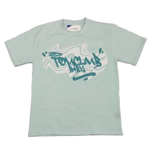 Men Printed T Shirt - Cotton, Regular Fit, Sea Green | O-Neck, Short Sleeves, Anti-Wrinkle, Comfortable