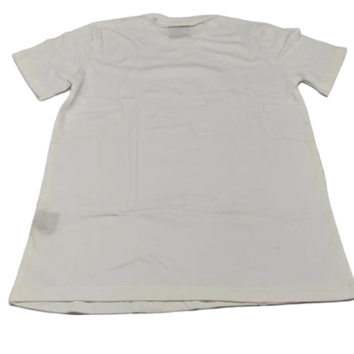 Men Round Neck T Shirt - Cotton, Regular Fit, White | Half Sleeves, Anti-Wrinkle, Comfortable