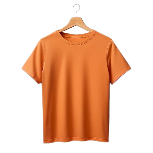 Orange Round Neck T Shirt