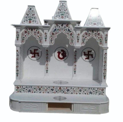White Makrana Marble Temple For Worship