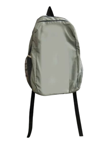 Grey Nylon School Bag