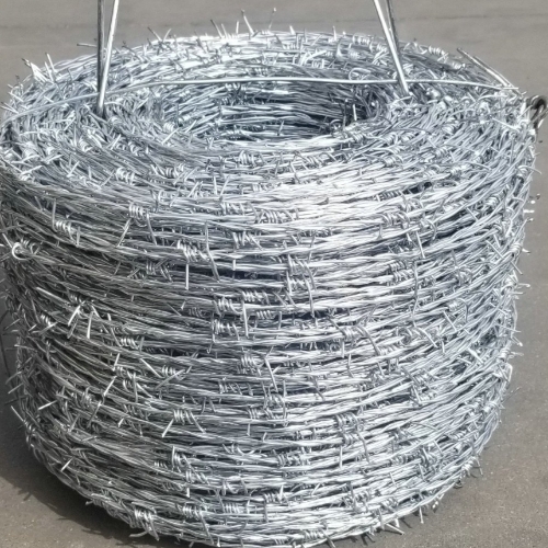 Barbed wire fencing