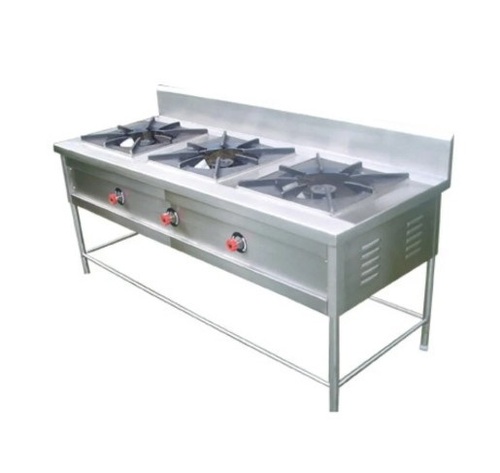 Ss Lpg 3 Burner Range