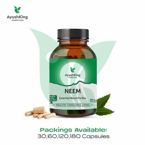Ayushking Health Care Neem Essential Blood Purifier Capsules
