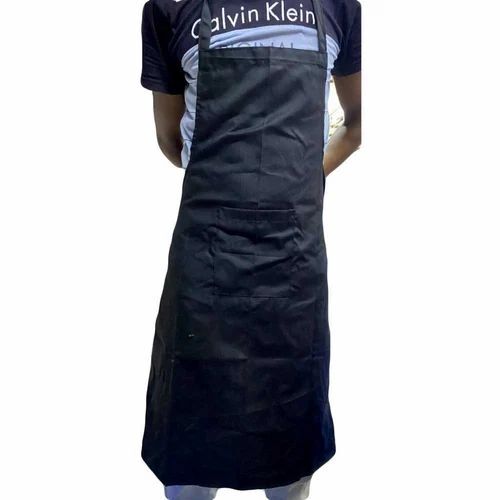 Black Cotton Cooking Apron