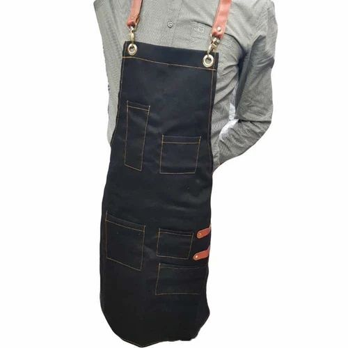 Black Denim Kitchen Apron