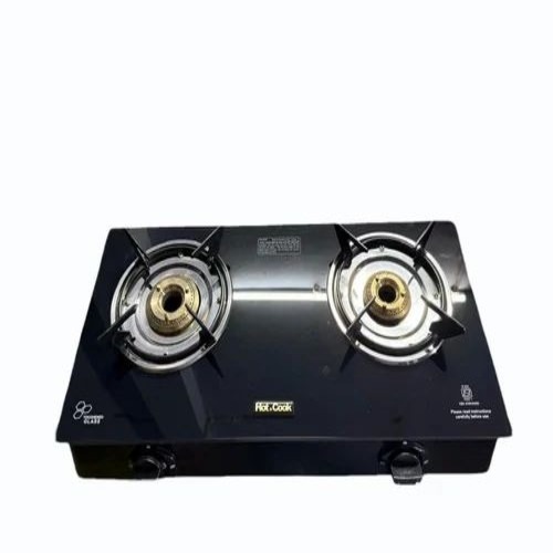 Black Glass Burner Gas Stove