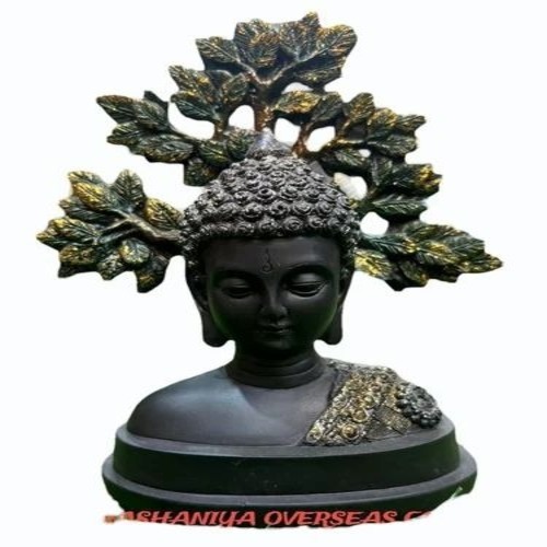 Black Resin Buddha Statue
