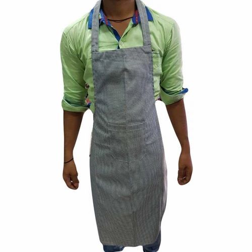 Grey Cotton Cooking Apron