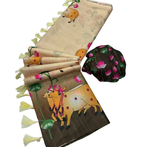 Kalamkari Digital Print Sarees