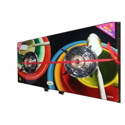 Multicolor Two Burner Gas Stove