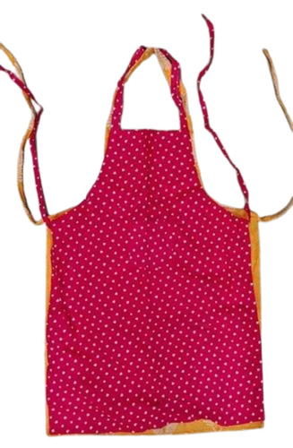 Red Cotton Cooking Apron