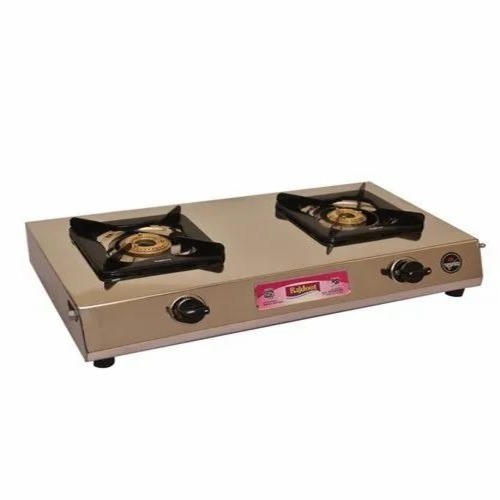 Stainless Steel Two Burner Gas Stove
