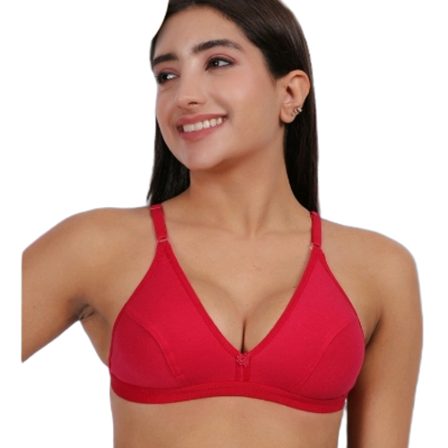 Lady Plain Red Bra