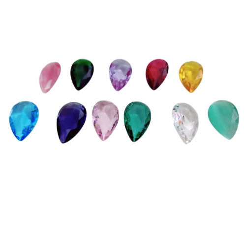 Synthetic Pear Glass Stone