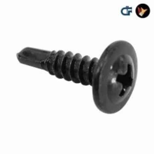 Metal Screws - Metal, Standard Size, Black, Polished | Accurate Dimensions, Tested Quality, Timely Delivery