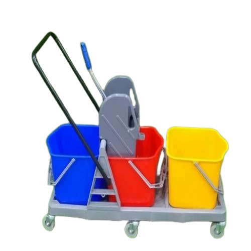 Triple Bucket Wringer Trolley