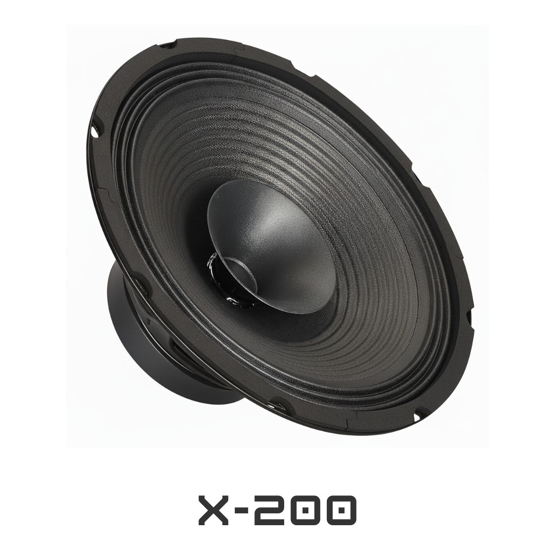 12 Inch Dual Cone Speaker X-200 - Color: Black