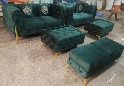 Wooden Green Designer Sofa Set