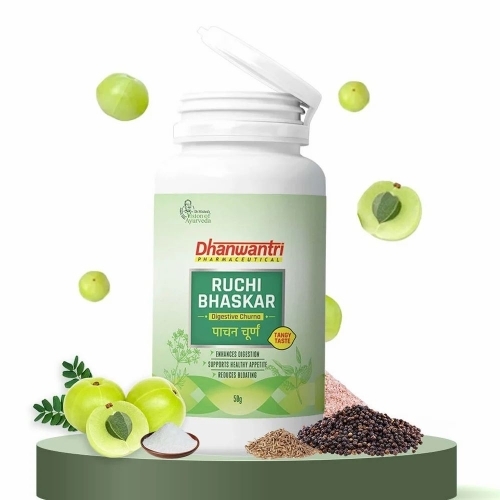 Ruchi Bhaskar Churana - Traditional Spices Churan, 12 Months Shelf Life | Tangy Spicy Flavour, Aids Digestion and Gas Relief