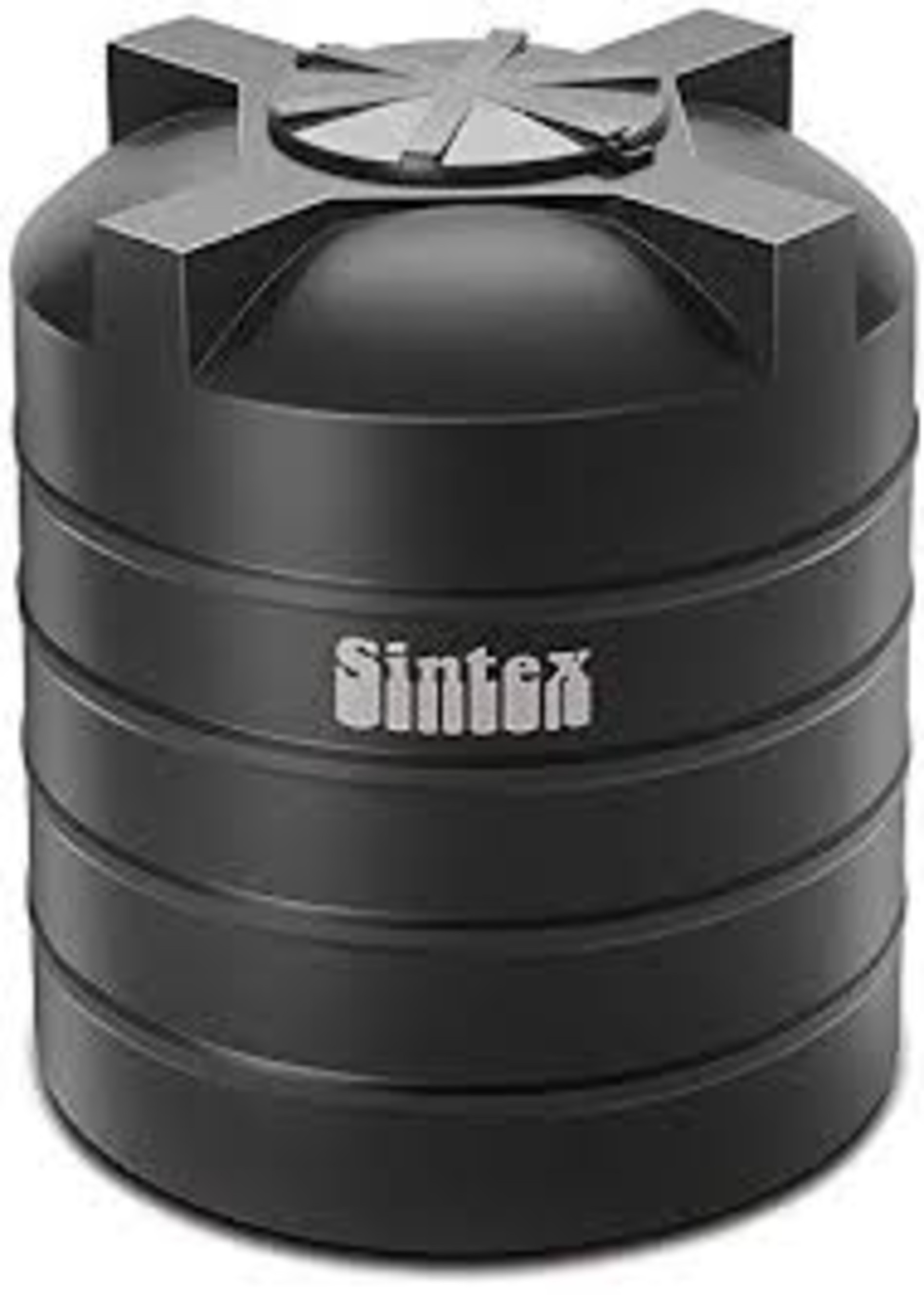 500 Liter Sintex Water Storage Tank - Color: Black
