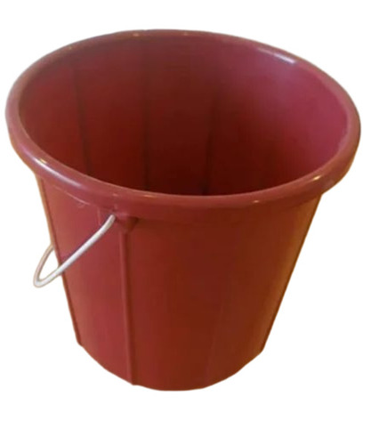Maroon Plastic Bucket