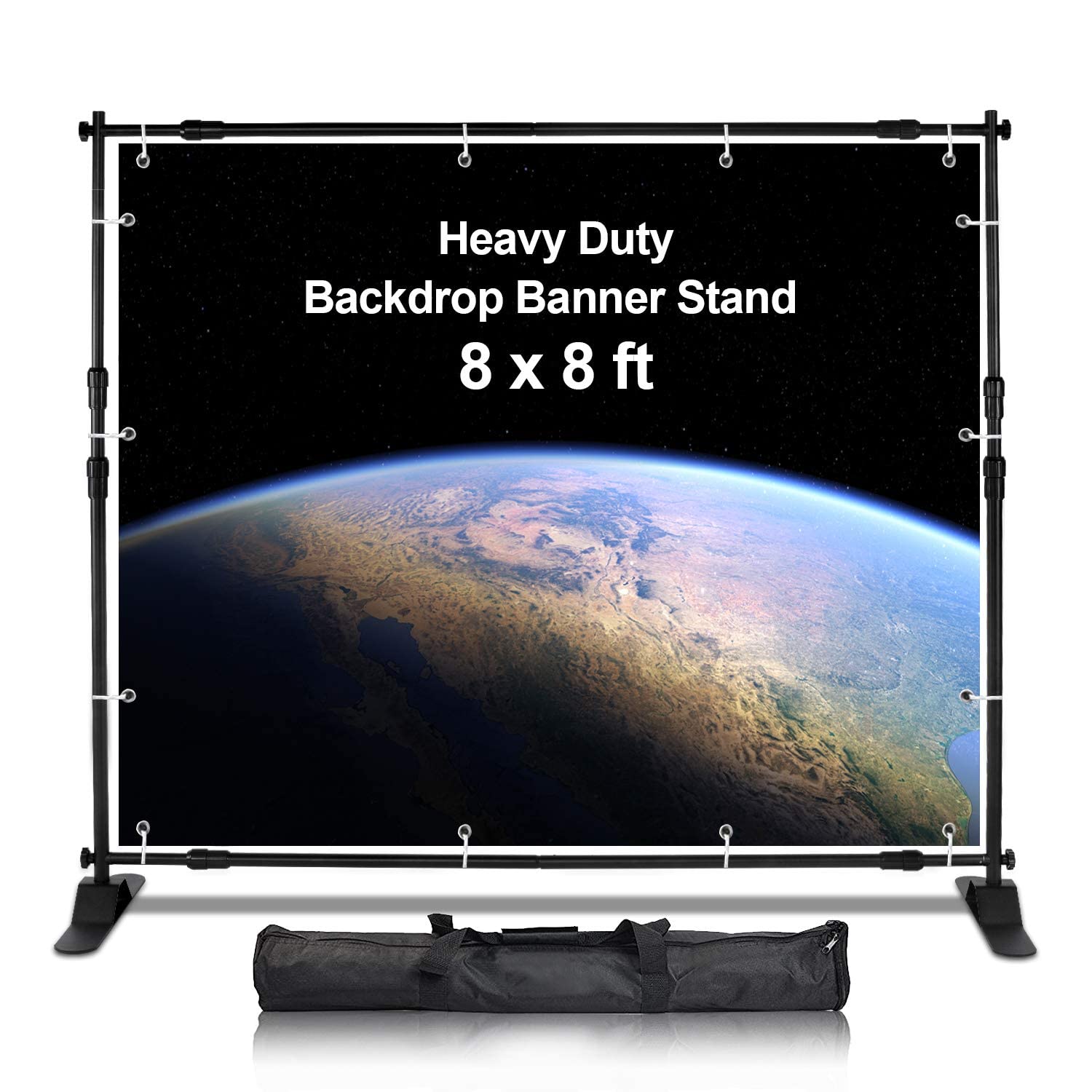 8x8 Ft Backdrop Banner Stand Elevate Photography And Trade Show Displays